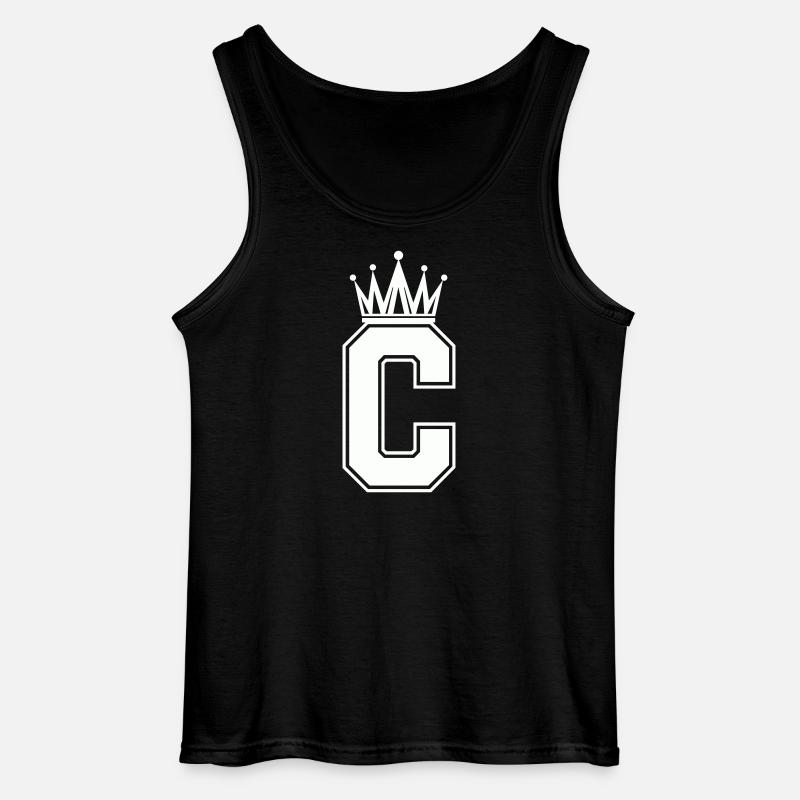 Letter C - Gildan Men’s Tank Top - black