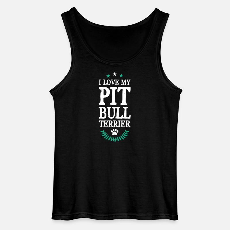 PIT_BULL_TERRIER - Gildan Männer Tank Top - Schwarz