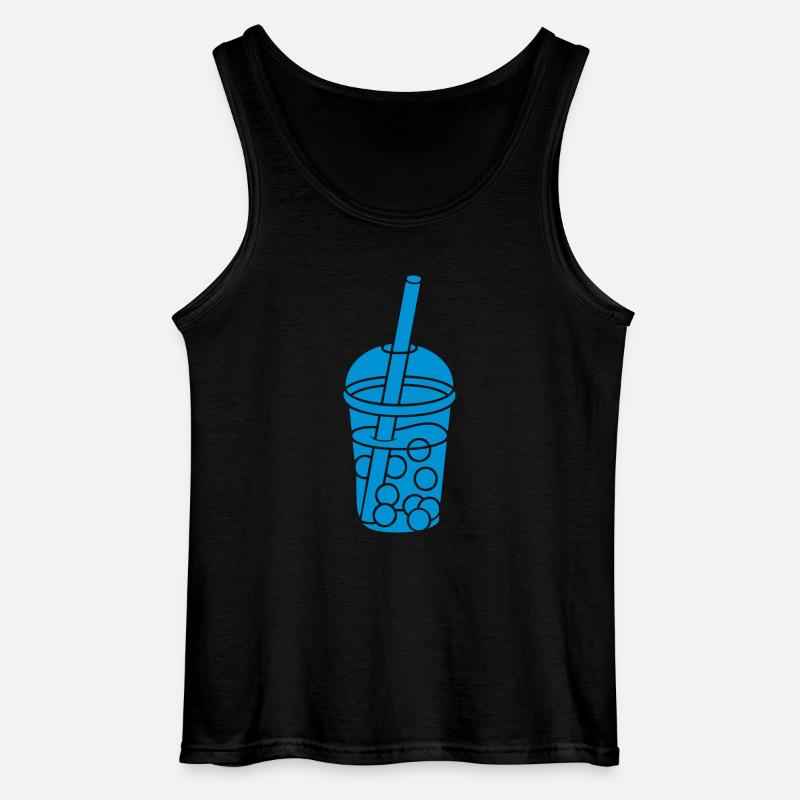 Becher Design Bubble Tea - Gildan Männer Tank Top - Schwarz