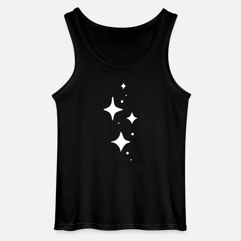 Glitzer Dekor Element - Gildan Männer Tank Top - Schwarz