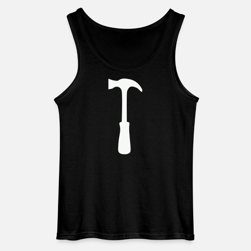 Hammer Silhouette - Gildan Männer Tank Top - Schwarz