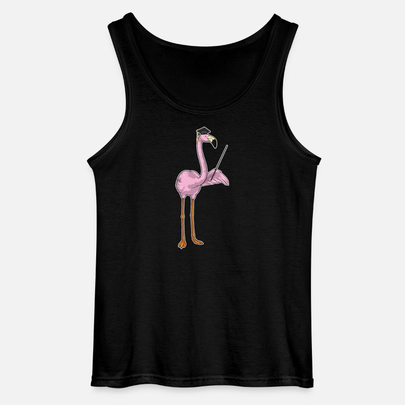 Flamingo Student Diplom - Gildan Männer Tank Top - Schwarz