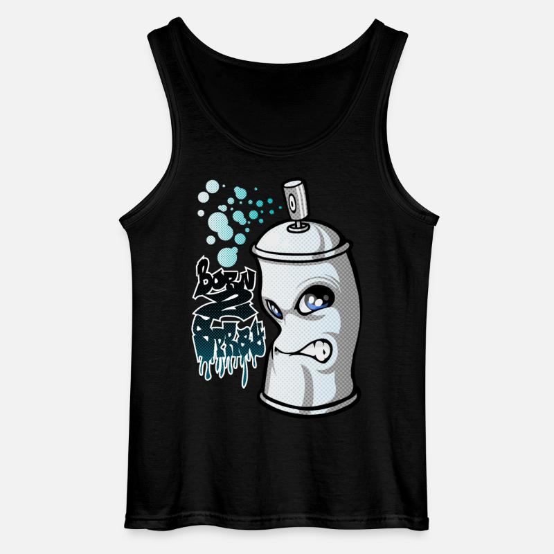 Spray and graffiti - Gildan Männer Tank Top - Schwarz