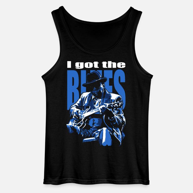 I got the blues - Gildan Männer Tank Top - Schwarz