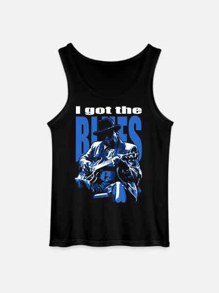 I got the blues - Gildan Men’s Tank Top - black