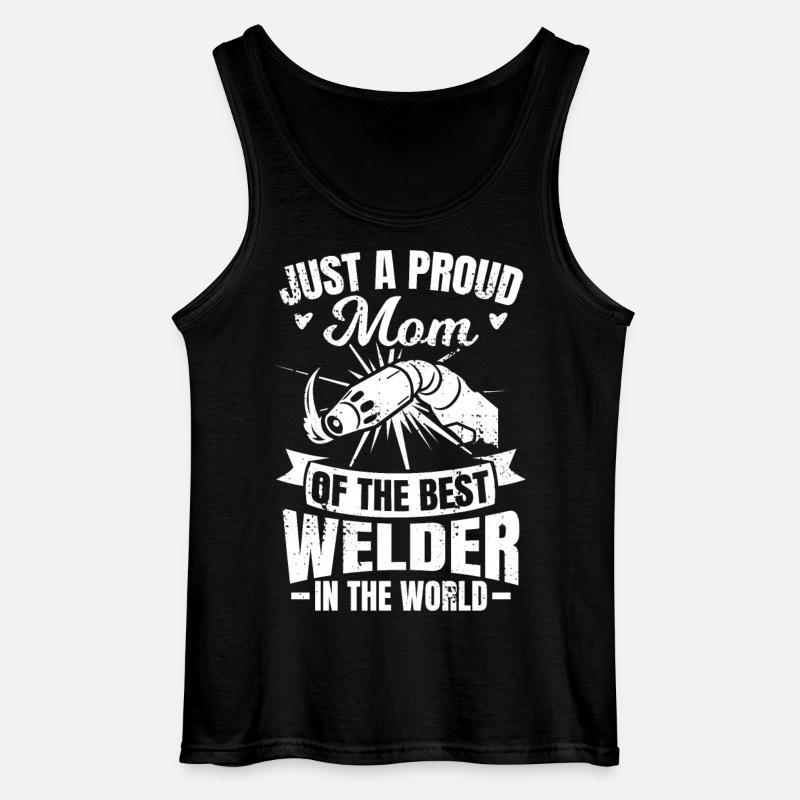 Stolze Mutter des besten Schweißers - Gildan Männer Tank Top - Schwarz