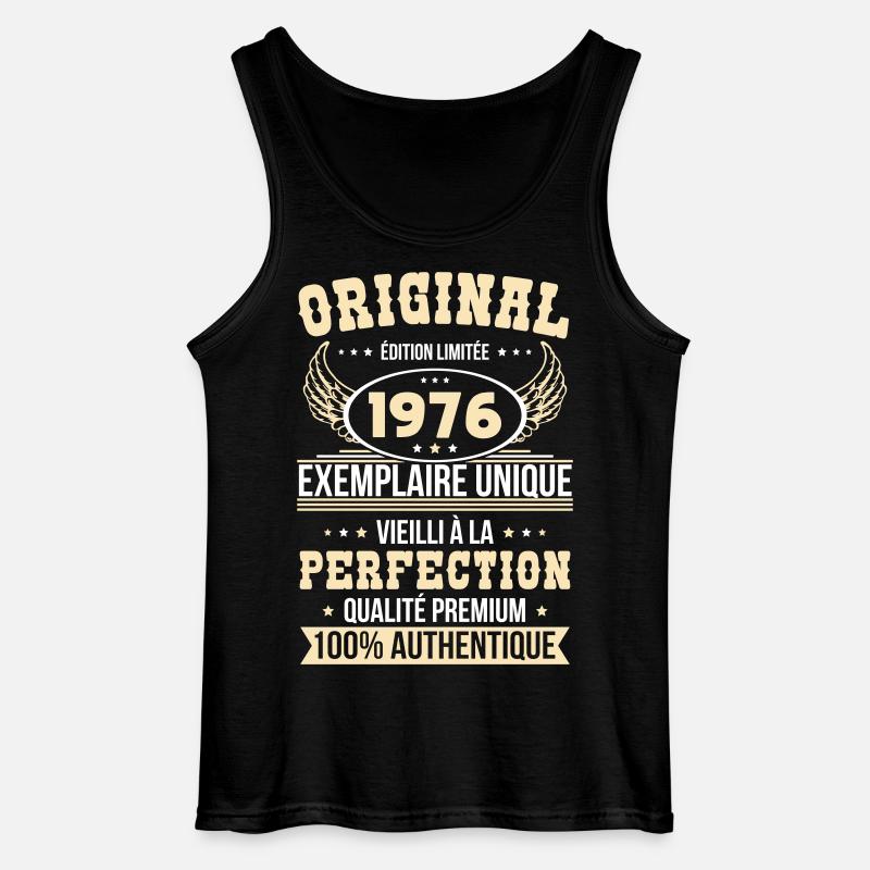 1976 – Unique example – Premium quality - Gildan Men’s Tank Top - black