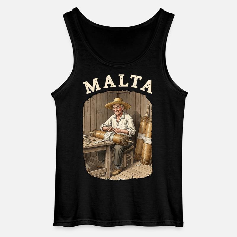 Malta Pyro Fireworks - Gildan Männer Tank Top - Schwarz