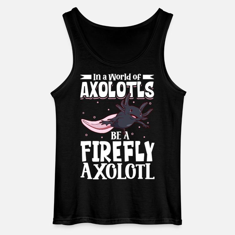Be a Firefly Axolotl - Gildan Men’s Tank Top - black