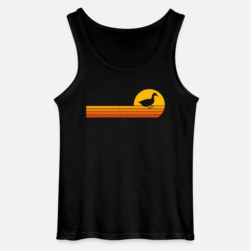 Entchen Sonnenaufgang Enten Entchen - Gildan Männer Tank Top - Schwarz