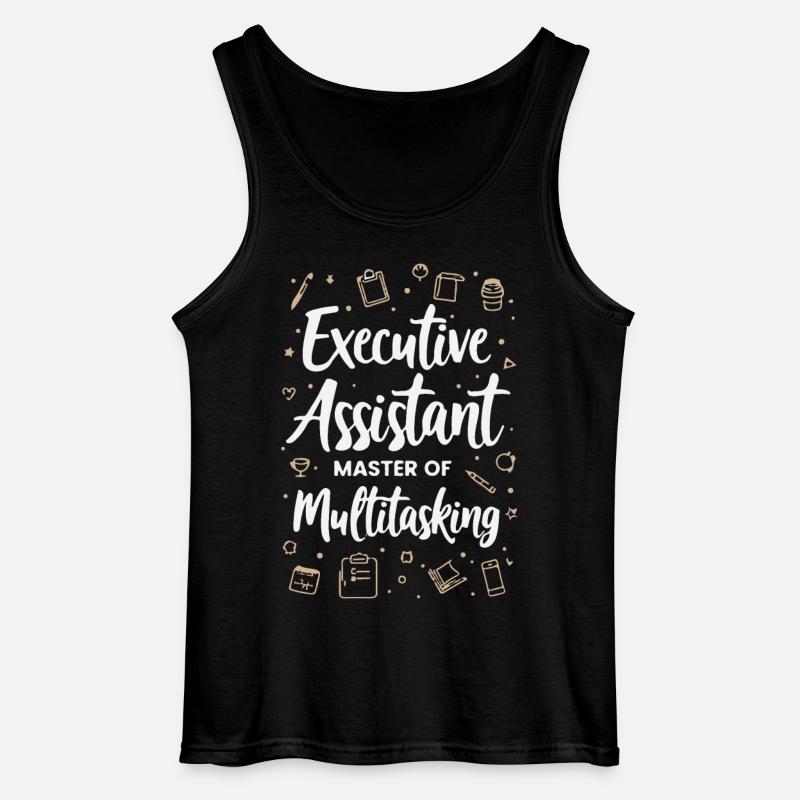 Assistent der Geschäftsführung Multitasking Expert - Gildan Männer Tank Top - Schwarz