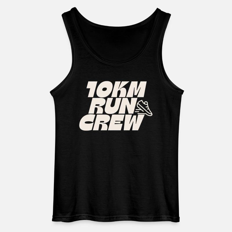 10 km COURSE D’ÉQUIPAGE - Débardeur Gildan Homme - noir