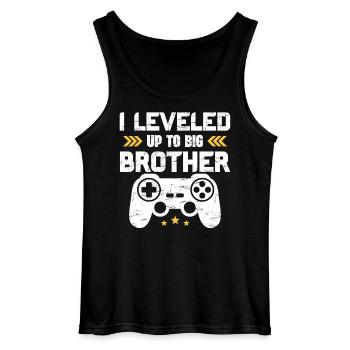 Ich bin zu Big Brother 2025 aufgestiegen lustige Gamer-Kinder - Gildan Männer Tank Top - Schwarz - Vorne - AI Model Male 185 dark (185cm)