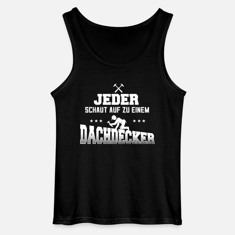 Dachdecker Zimmermann - Gildan Männer Tank Top - Schwarz