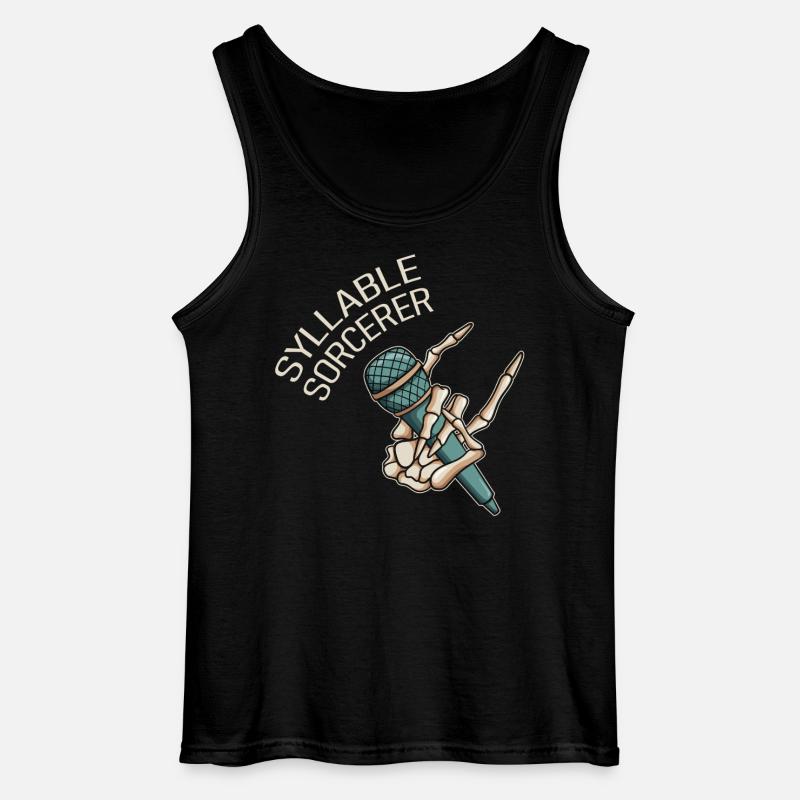 Silbenzauberer Poetry Slam - Gildan Männer Tank Top - Schwarz