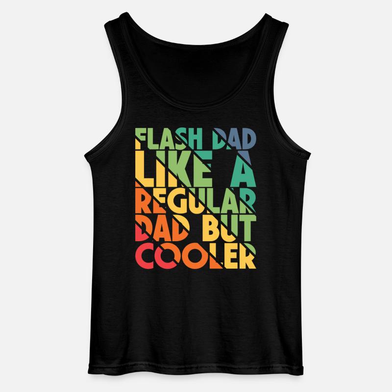 Bouldering Flash Papa Boulderer - Gildan Männer Tank Top - Schwarz