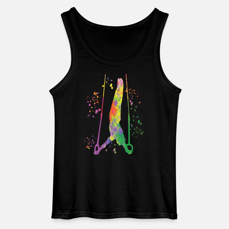 Kunstturner Ringe Kunstturnen - Gildan Männer Tank Top - Schwarz