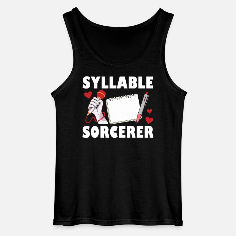 Silbenzauberer Poetry Slam - Gildan Männer Tank Top - Schwarz