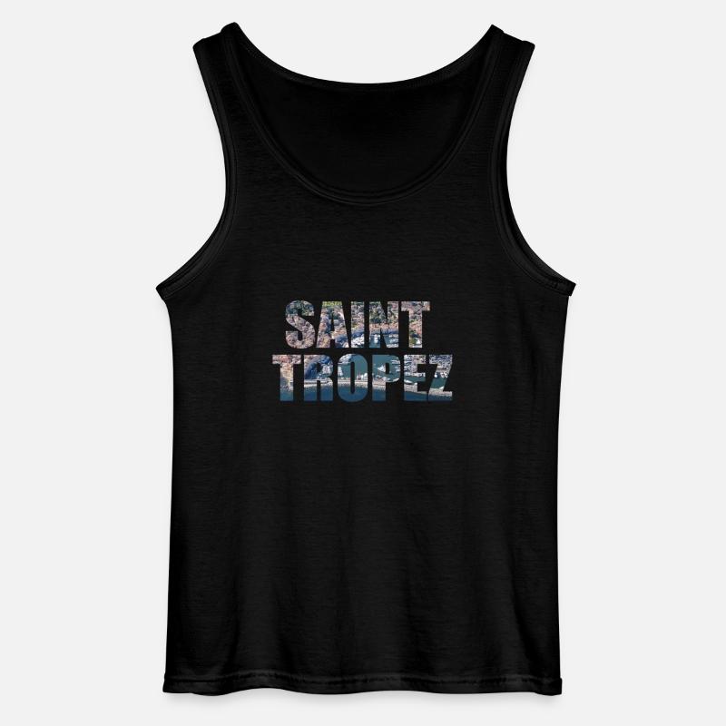 FRANKREICH SAINT TROPEZ - Gildan Männer Tank Top - Schwarz