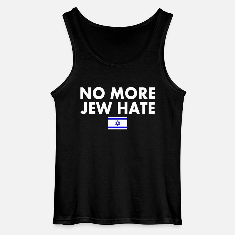 No more jew hate - Gildan Männer Tank Top - Schwarz
