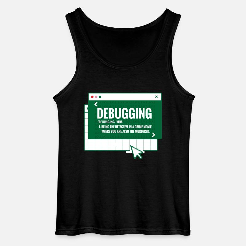 Debugging - Gildan Men’s Tank Top - black