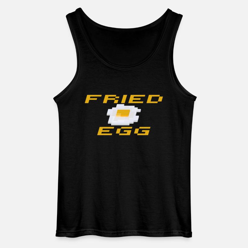 SBDesigns - Fried Egg / Fried Egg - Gildan Men’s Tank Top - black