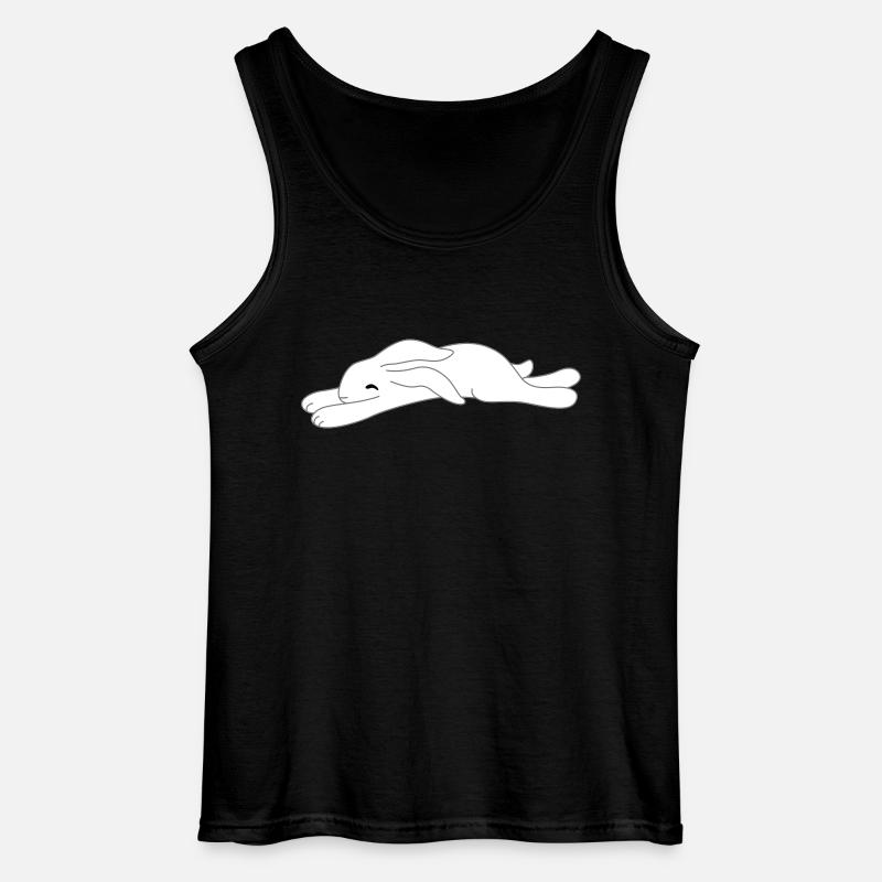 müdes Häschen - Gildan Männer Tank Top - Schwarz