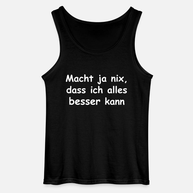 Alleskönner - Gildan Männer Tank Top - Schwarz