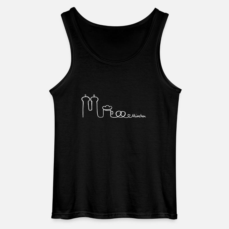 München - Gildan Männer Tank Top - Schwarz