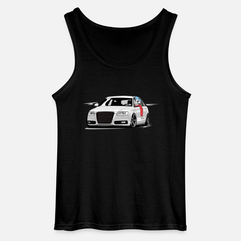 RS6 C6 A6 4F Skulldriver - Gildan Men’s Tank Top - black