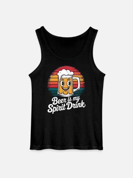 Beer is my spiritual drink - Gildan Men’s Tank Top - black