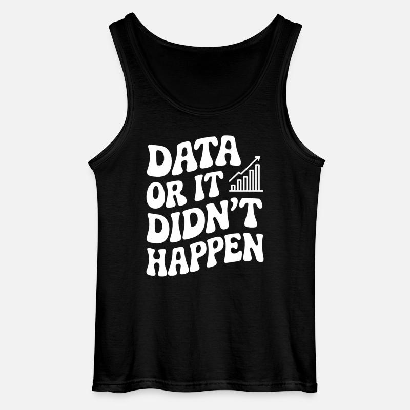 Data eller det skete ikke Data Analyst - Gildan tanktop til mænd - sort