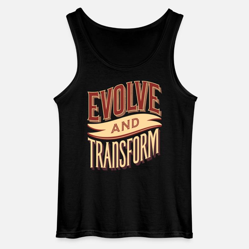 Evolve and Change: Inspiring - Gildan Men’s Tank Top - black