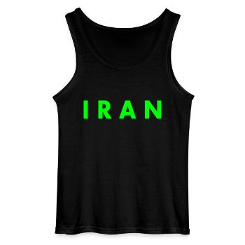 Iran - Gildan Männer Tank Top - Schwarz - Vorne - AI Model Male 185 dark (185cm)