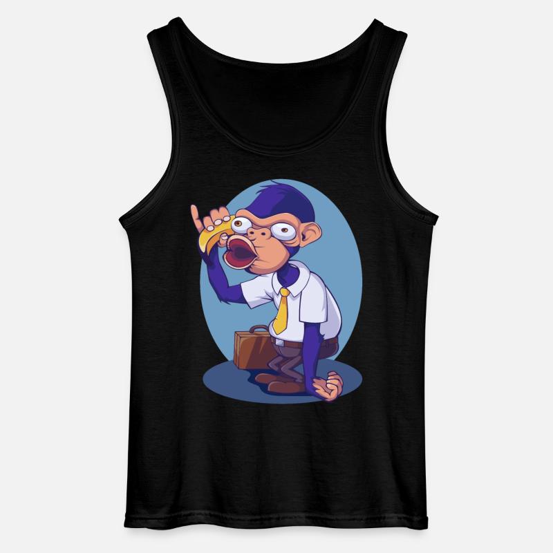 Monkey Business - Gildan Männer Tank Top - Schwarz