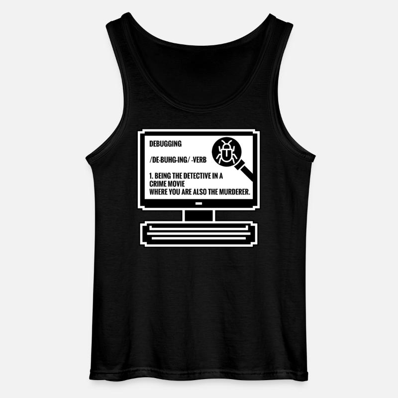 Debugging - Gildan Men’s Tank Top - black