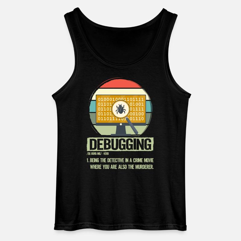 Debuggen - Gildan Männer Tank Top - Schwarz