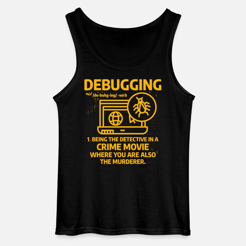 Debuggen - Gildan Männer Tank Top - Schwarz