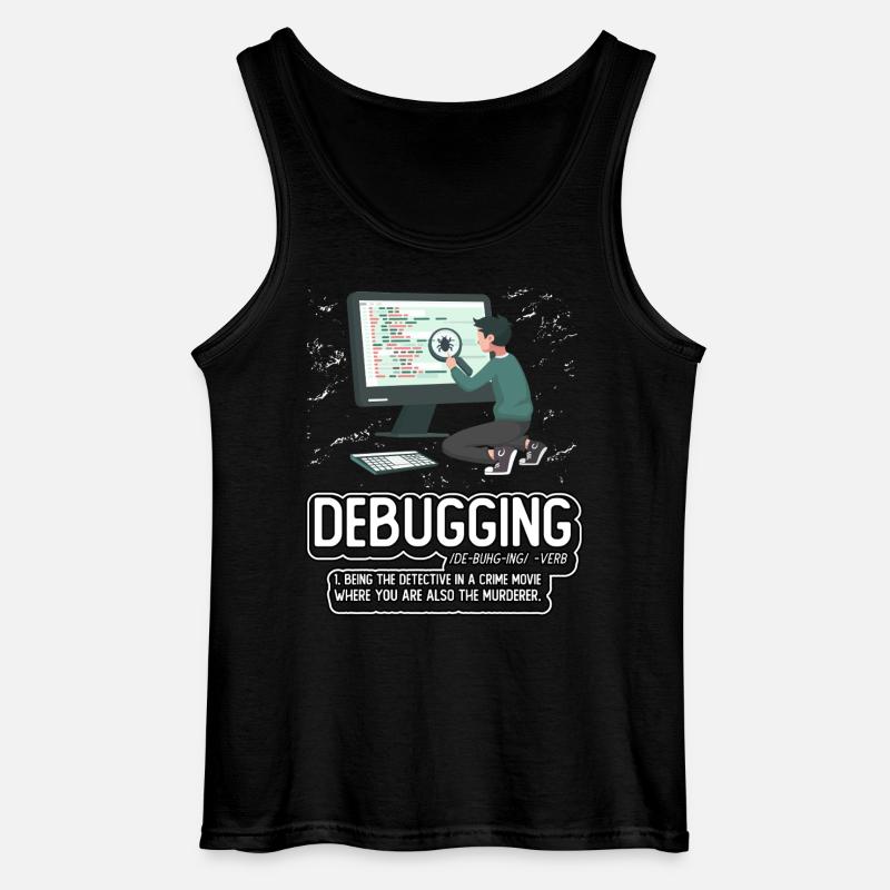 Debugging - Gildan Men’s Tank Top - black