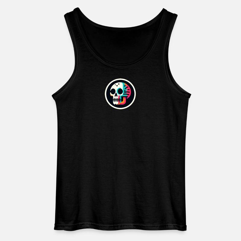 Skelett bunt - Gildan Männer Tank Top - Schwarz