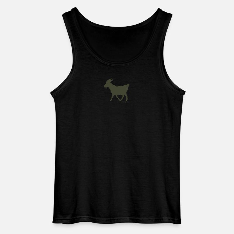 Syndebuk gedeoliven - Gildan tanktop til mænd - sort