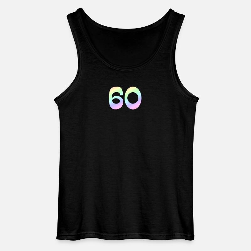 geschenkidee, 60 pastellfarbe - Gildan Männer Tank Top - Schwarz