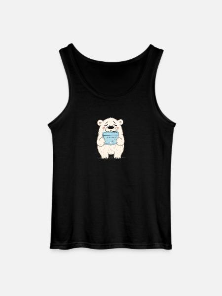 Saving Polar Bears - Gildan Men’s Tank Top - black