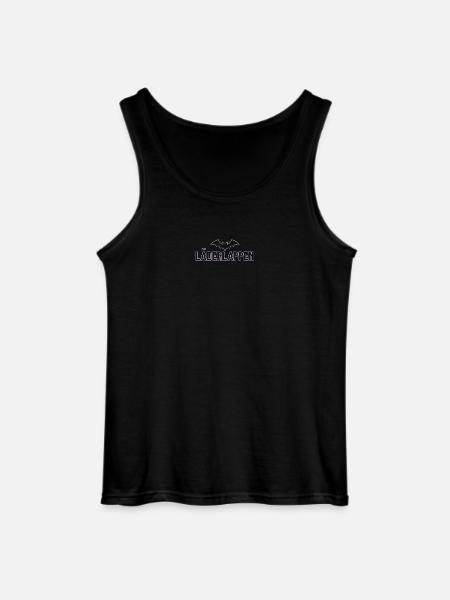 Lila Bat Neon Schriftdesign - Gildan Männer Tank Top - Schwarz