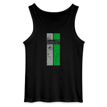 Rally Team Squadra Rally Classic Stripes Design - Gildan Männer Tank Top - Schwarz - Vorne - AI Model Male 185 dark (185cm)