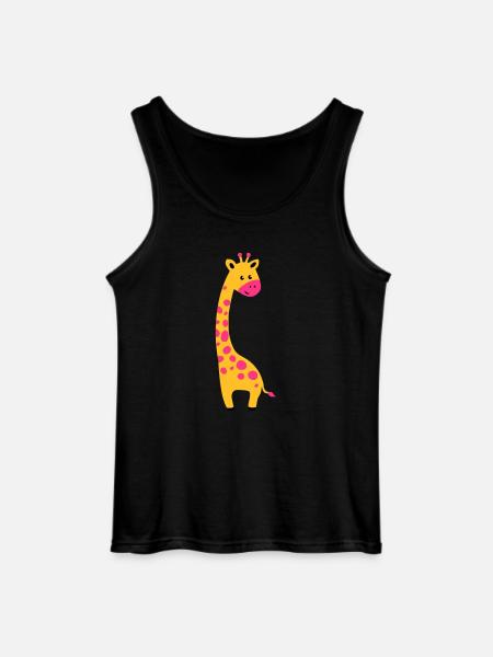 cute giraffe - Gildan Männer Tank Top - Schwarz