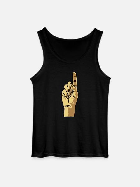 zeigefinger - Gildan Männer Tank Top - Schwarz