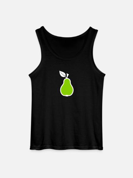 Birne - Gildan Männer Tank Top - Schwarz