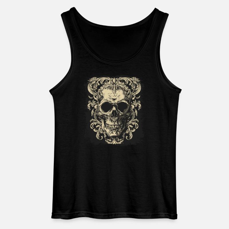 Gothic Schädel - Gildan Männer Tank Top - Schwarz