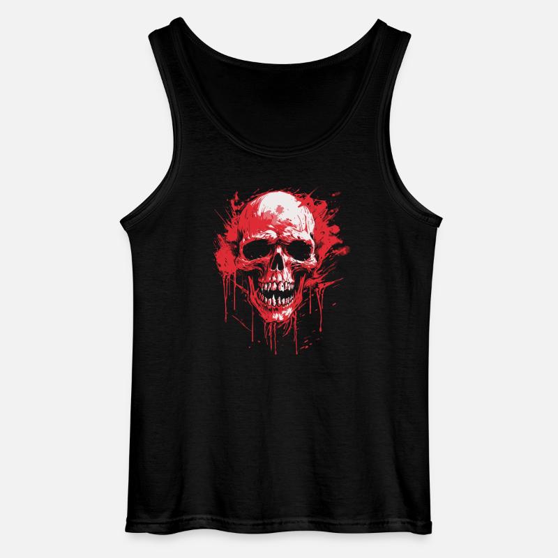Schädel - Gildan Männer Tank Top - Schwarz